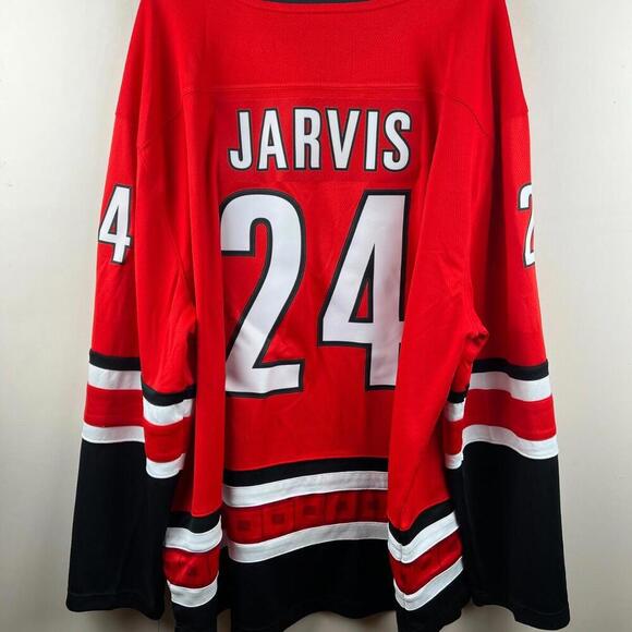 Carolina Hurricanes Seth Jarvis #24 Fanatics Breakaway Home Jersey 3XL Red NHL - Picture 3 of 9